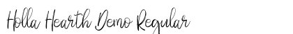 Holla Hearth Demo Regular preview Holla Hearth Demo Regular preview