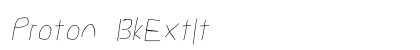 Proton BkExtIt Font Preview