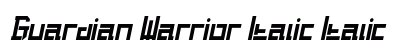 Guardian Warrior Italic Italic Font Guardian Warrior Italic Italic Font Preview