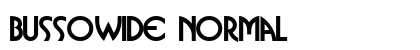 BussoWide Normal Font Preview BussoWide Normal Font Preview