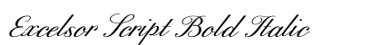 Excelsor Script Bold Italic preview
