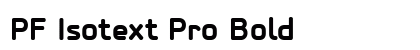 PF Isotext Pro Bold font free download