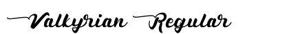 Valkyrian Regular Font Preview