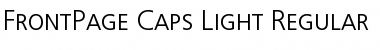 FrontPage-Caps-Light Regular Font