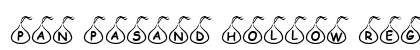 Pan Pasand Hollow Regular Font Preview