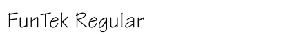 FunTek Regular Font Preview
