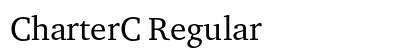 CharterC Regular Font Preview