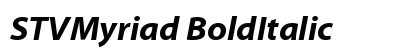 STVMyriad BoldItalic preview