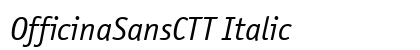 OfficinaSansCTT Italic Preview