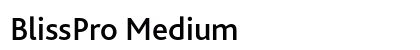 BlissPro Medium font free download
