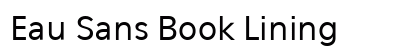 Eau Sans Book Lining font free download
