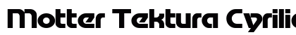 Motter Tektura Cyrilic Normal Font Preview