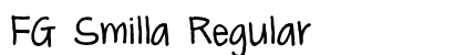 FG Smilla Regular Font Preview