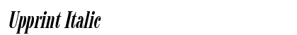 Upprint Italic preview