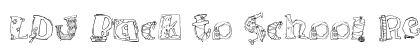 LDJ Back to School Regular Font Preview