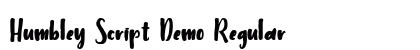 Humbley Script Demo Regular