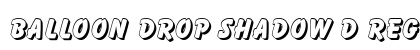 Balloon Drop Shadow D Regular Font Preview