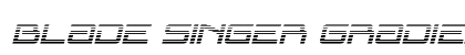 Blade Singer Gradient Italic Regular Font Blade Singer Gradient Italic Regular Font Preview