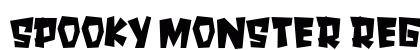 SPOOKY MONSTER Regular Font Preview