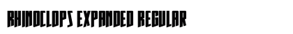 Rhinoclops Expanded Regular Font Preview