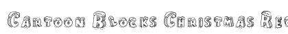 Cartoon Blocks Christmas Regular Font Preview