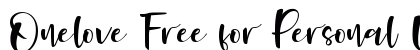 Onelove Free for Personal Use Regular preview