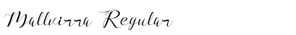 Mallvirra Regular Font Preview