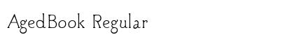 AgedBook Regular Font Preview