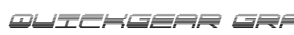QuickGear Gradient Italic Italic Font Preview