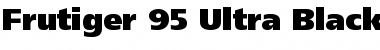 Frutiger 95 UltraBlack Regular Font