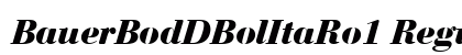 BauerBodDBolItaRo1 Regular font free download