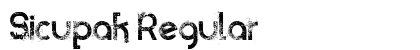 Sicupak Regular Font Preview