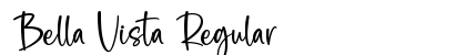 Bella Vista Regular Font Preview