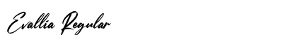 Evallia Regular Font Preview
