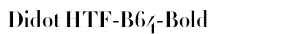 Didot HTF-B64-Bold font free download