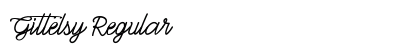 Gittelsy Regular Font Preview