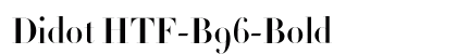 Didot HTF-B96-Bold Preview
