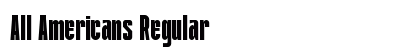 All Americans Regular font free download