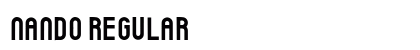 Nando Regular (OpenType) Font Preview