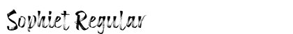 Sophiet Regular Font Preview
