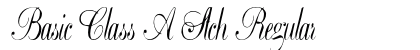 Basic Class A Stch Regular Font Basic Class A Stch Regular Font Preview