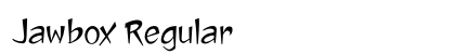 Jawbox Regular Font Preview