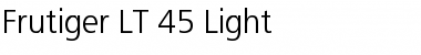 Frutiger LT 45 Light Regular Font