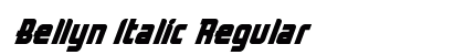 Bellyn Italic Regular preview