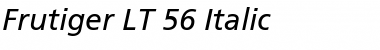 Frutiger LT 55 Roman Italic Font