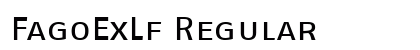 FagoExLf Regular Font Preview