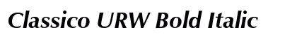 Classico URW Bold Italic preview Classico URW Bold Italic preview