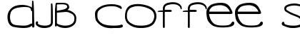 DJB COFFEE SHOPPE VENTI Regular Font Preview