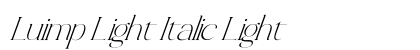 Luimp Light Italic Light preview