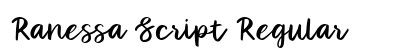 Ranessa Script Regular preview